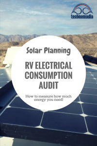 RV electric meters consumption audit