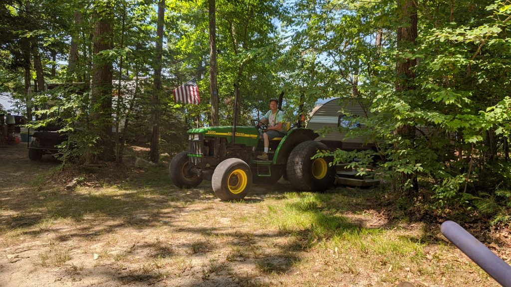 hay wagon tractor